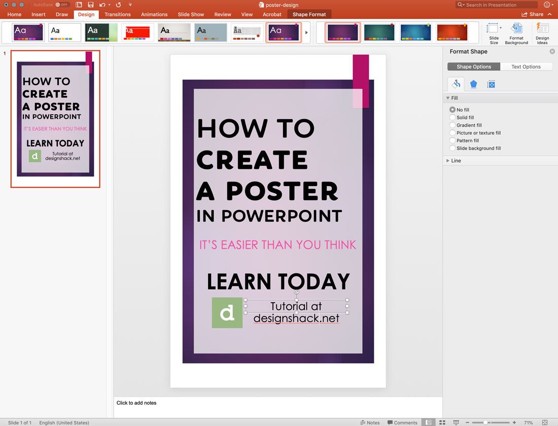 ppt-template How to Make a Poster in PowerPoint: 10 Simple Steps design tips 