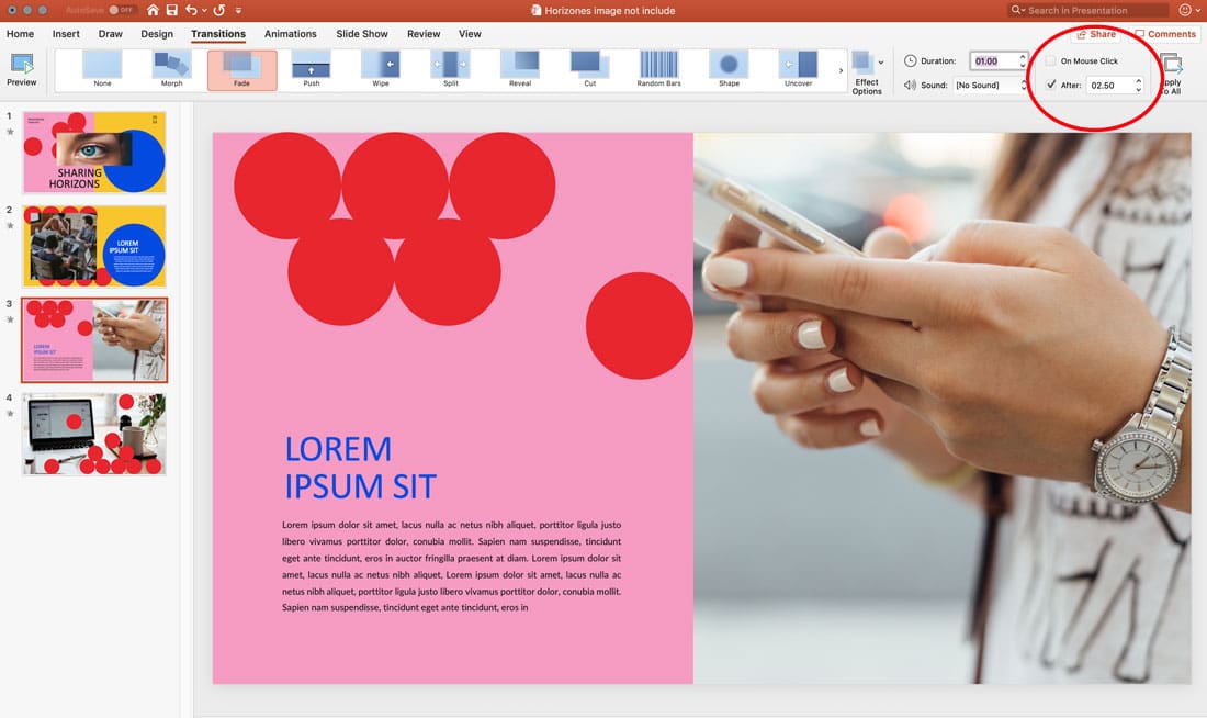 how to loop powerpoint