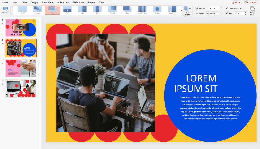 ppt-transition How to Loop a PowerPoint design tips 