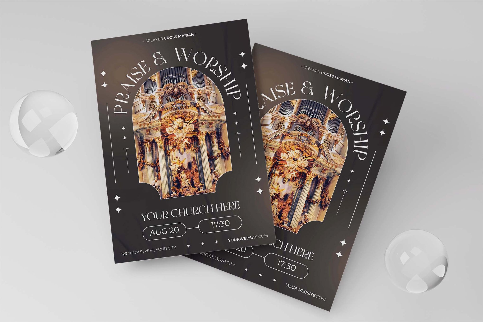 Praise Church Flyer Template