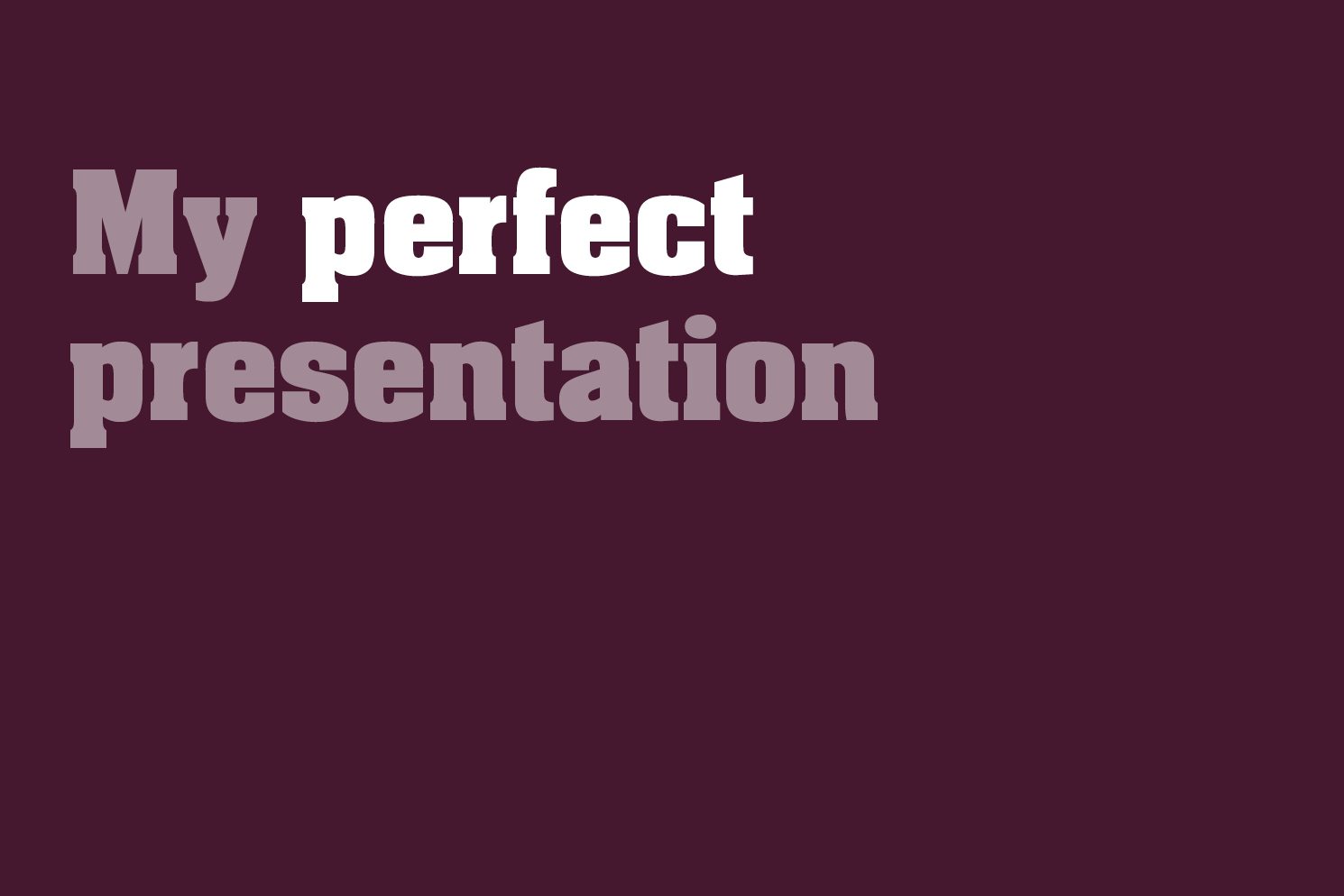 presentation design
