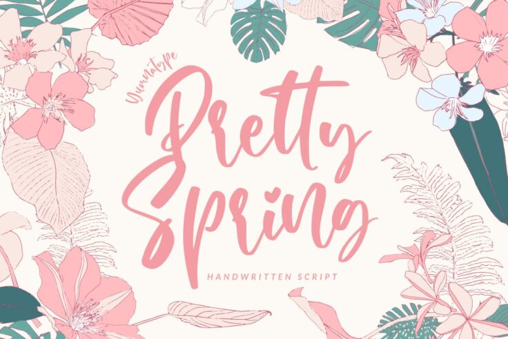 View Information about Pretty Spring Font