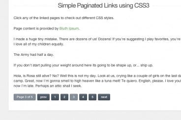 Building a Custom CSS3 Pagination User Interface