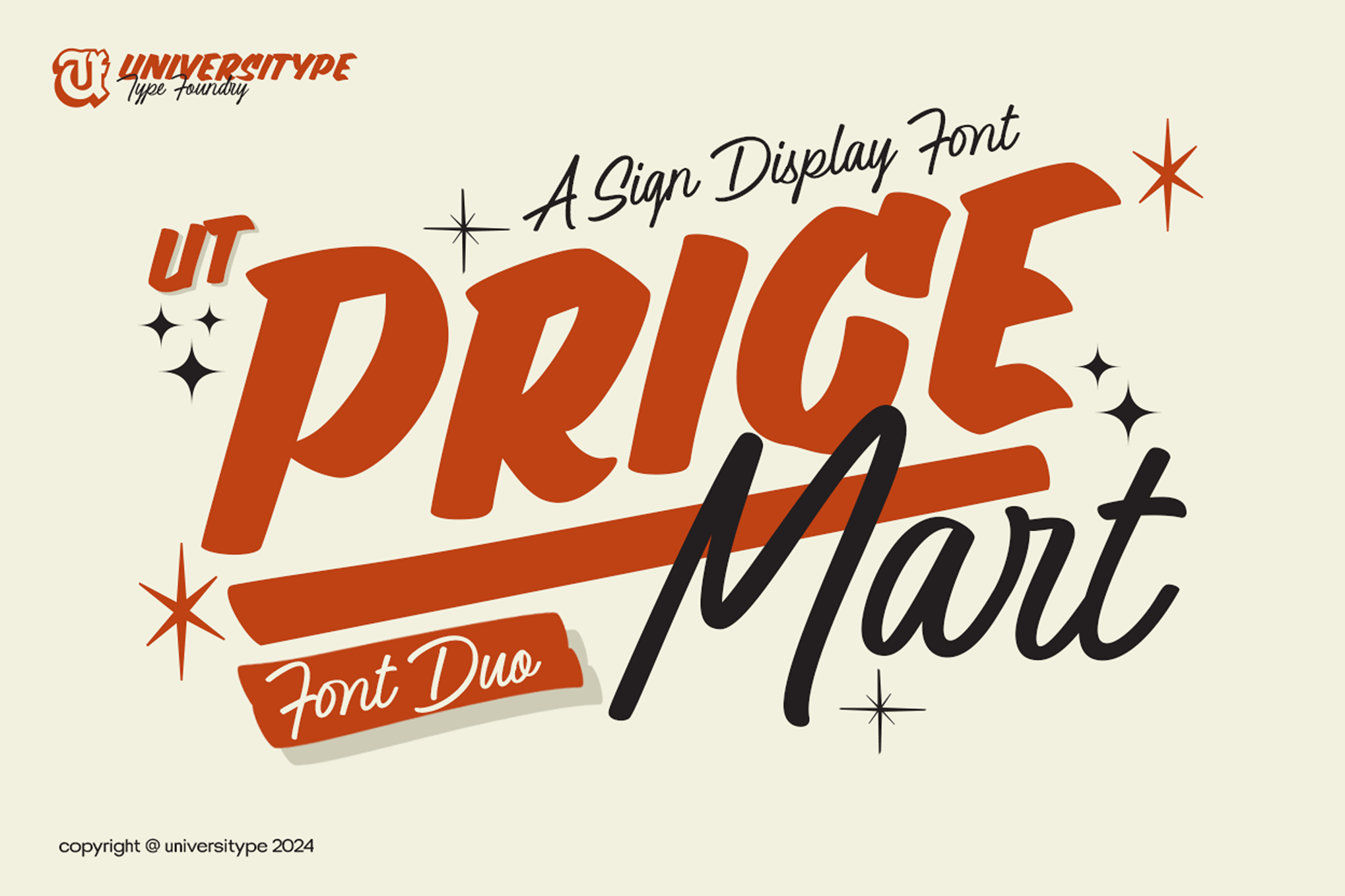 Pricemart - Retro Advertising Font