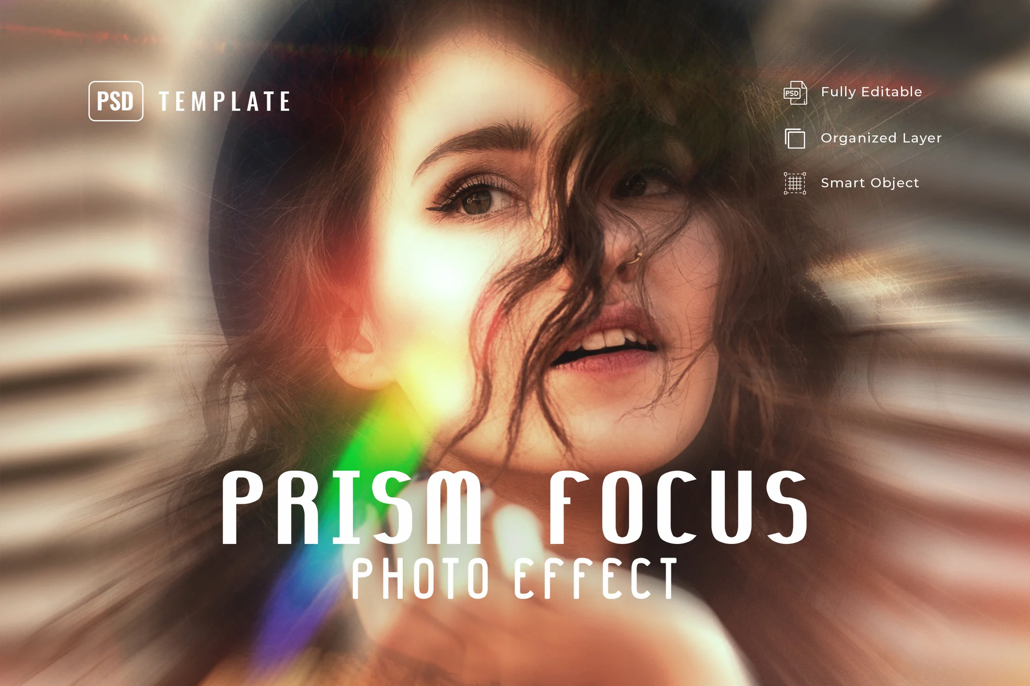 Prism Focus Photo Effect for Photoshop