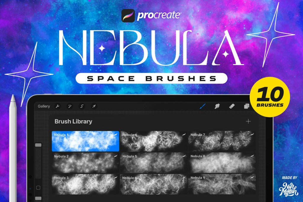 Space Pro Create 10+ Best Star Brushes for Procreate & Photoshop | Design Shack