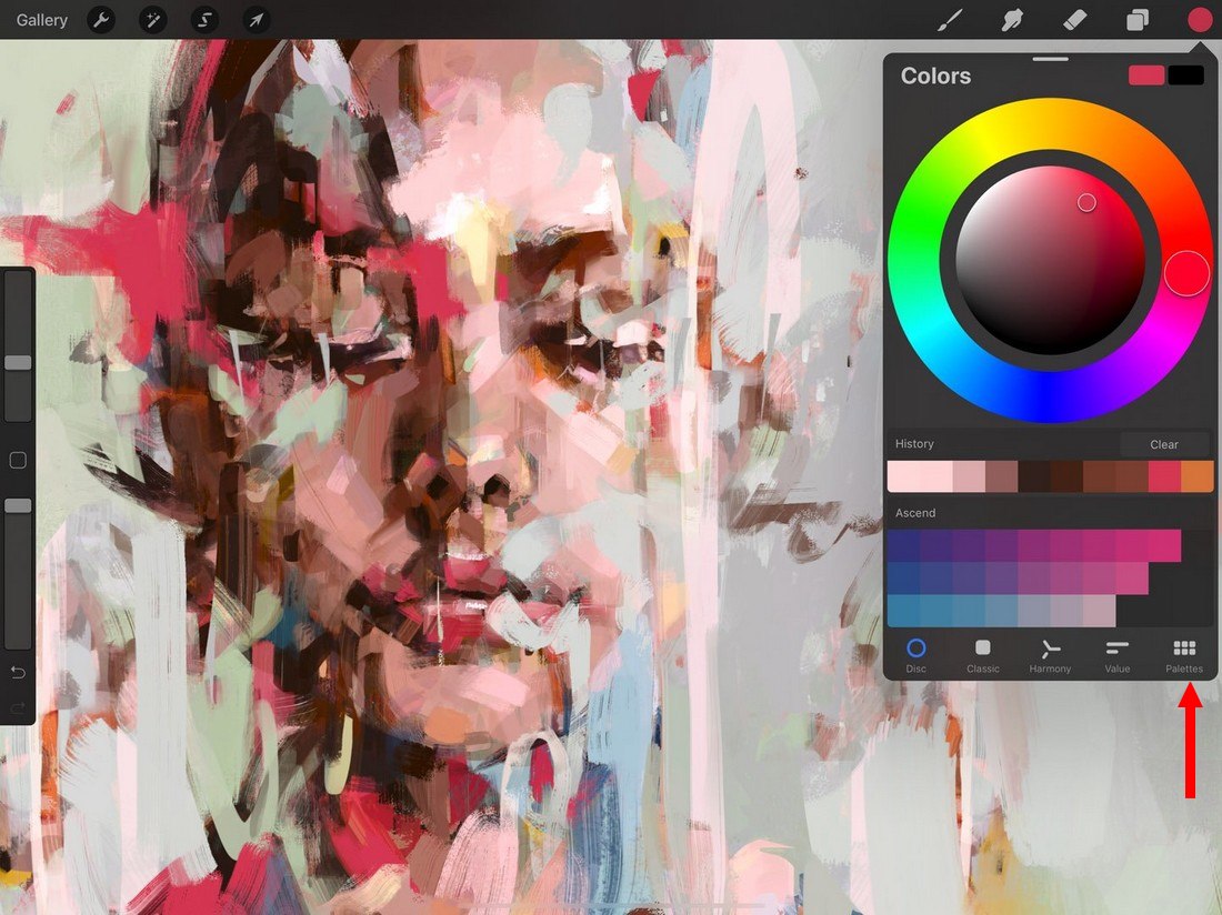 color palette procreate