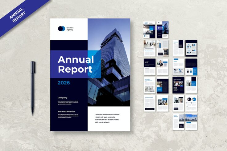 View Information about Professional Annual Report Template