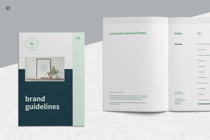 View Information about Professional Brand Manual Brochure Template