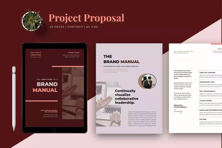 View Information about Professional Brand Manual Template