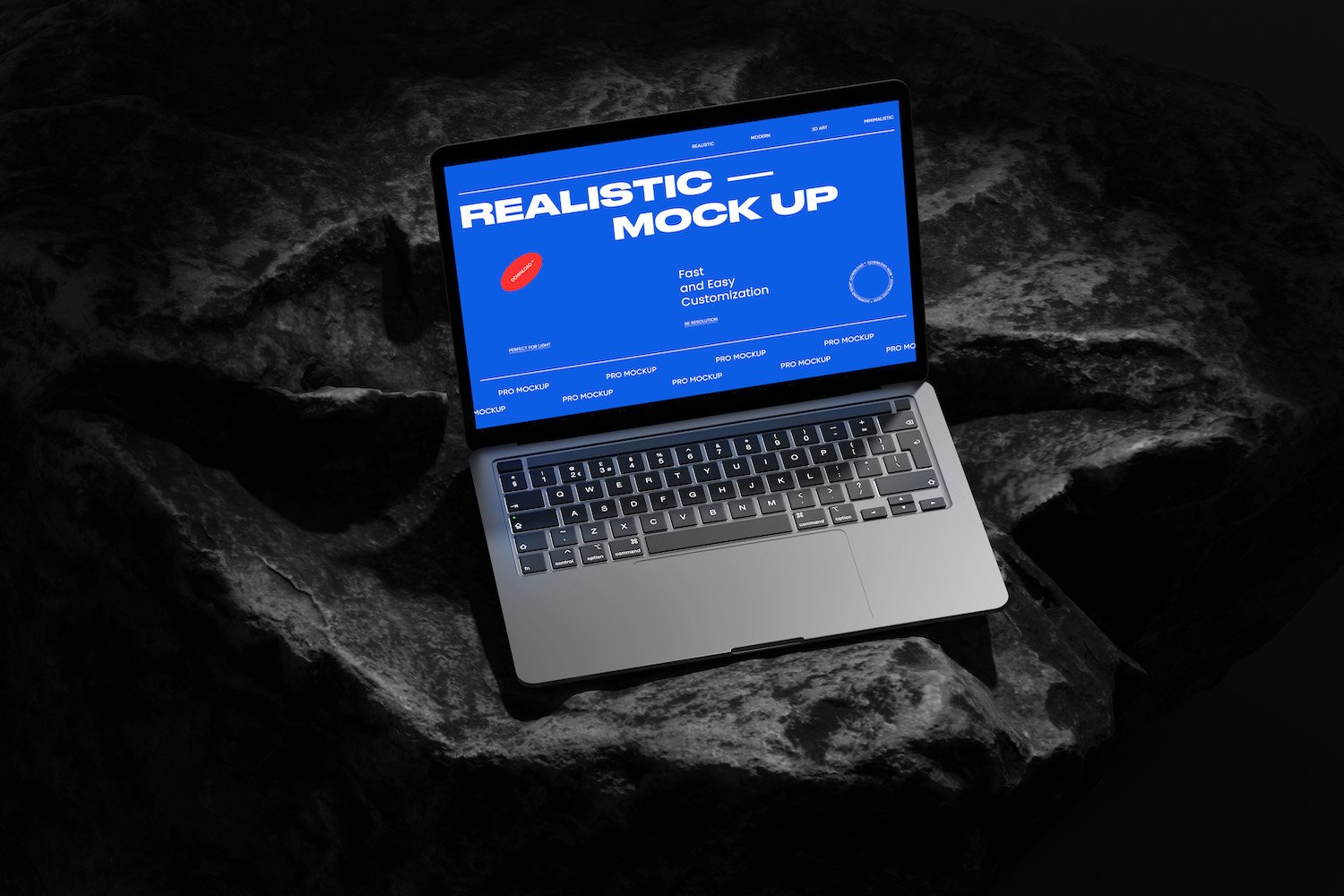 Professional Laptop Screen Mockup Template