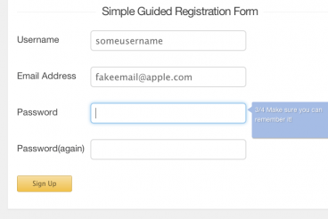 Build a Guided Registration Form With jQuery and Progression.js