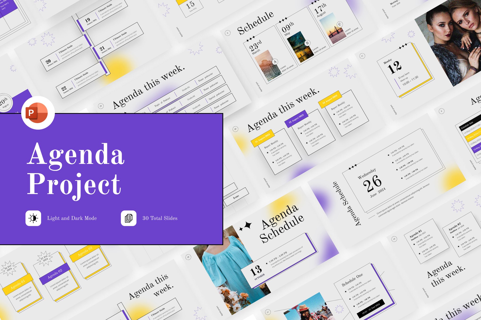 Project Agenda PowerPoint Template