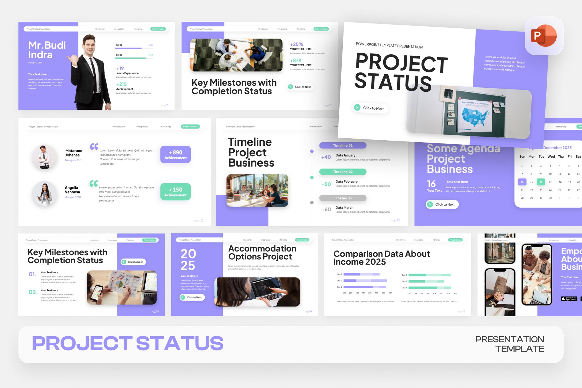 Project Status PowerPoint Template