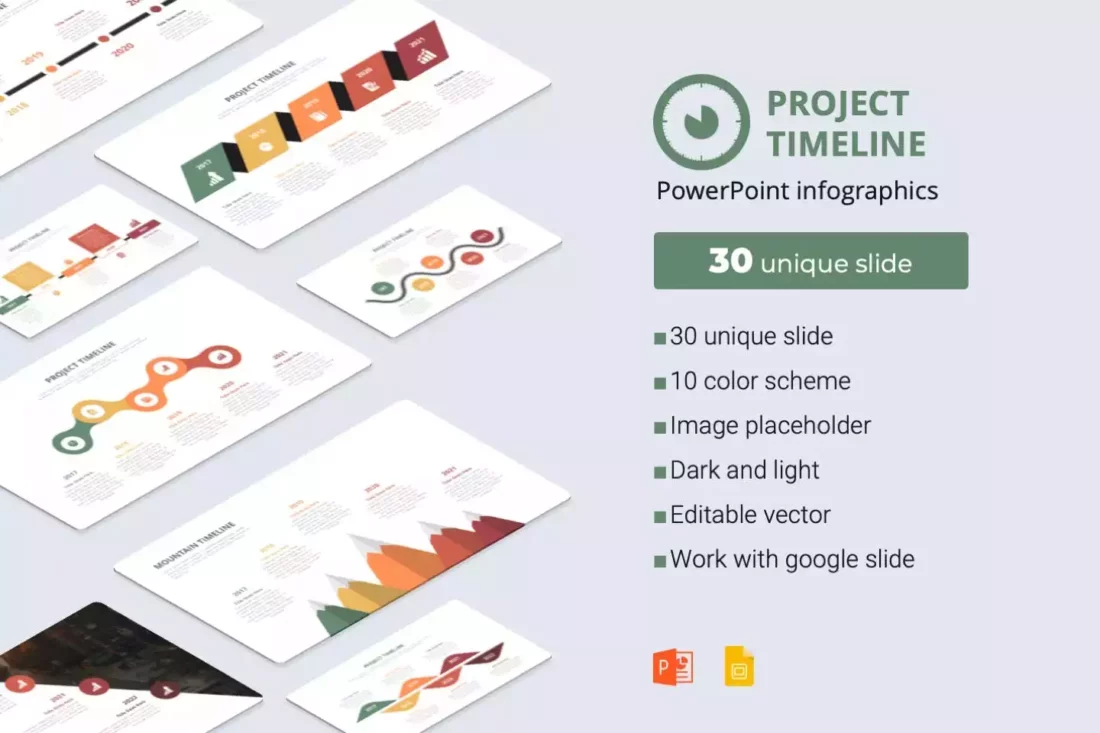 Project Timeline PPT Template | Design Shack