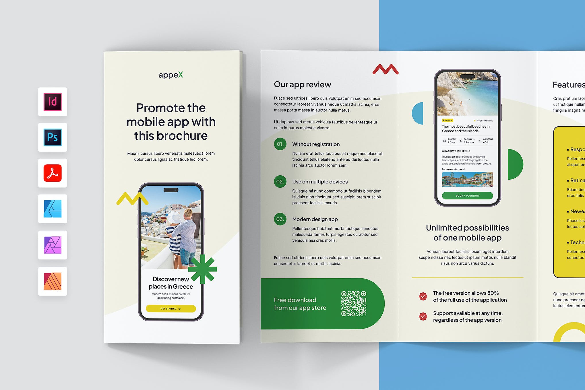 Promo App Brochure Affinity Publisher Template
