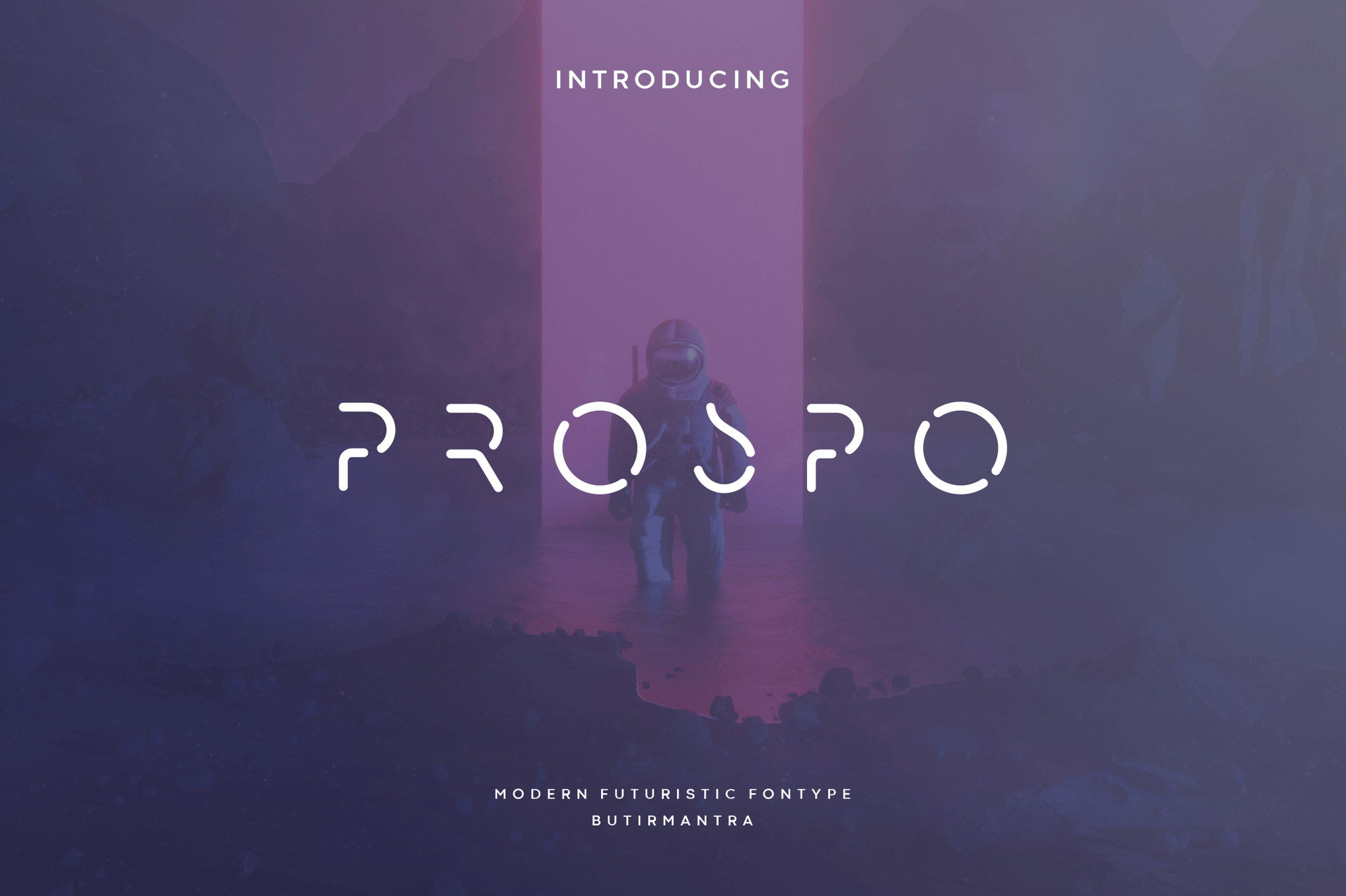 Prospo - Futuristic Robotic Font