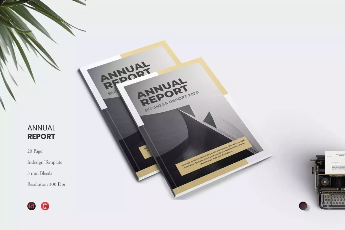 Provide Simple Annual Report Template | Design Shack