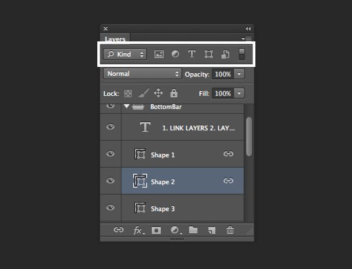 photoshop layers panel