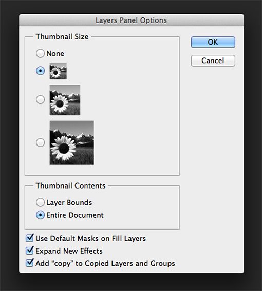 photoshop layers panel