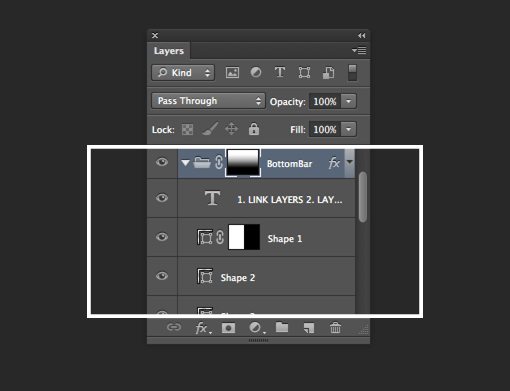 photoshop layers panel