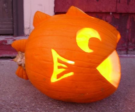 pumpkin-fish 20+ Halloween Pumpkin Carving Ideas for Graphic Designers design tips 
