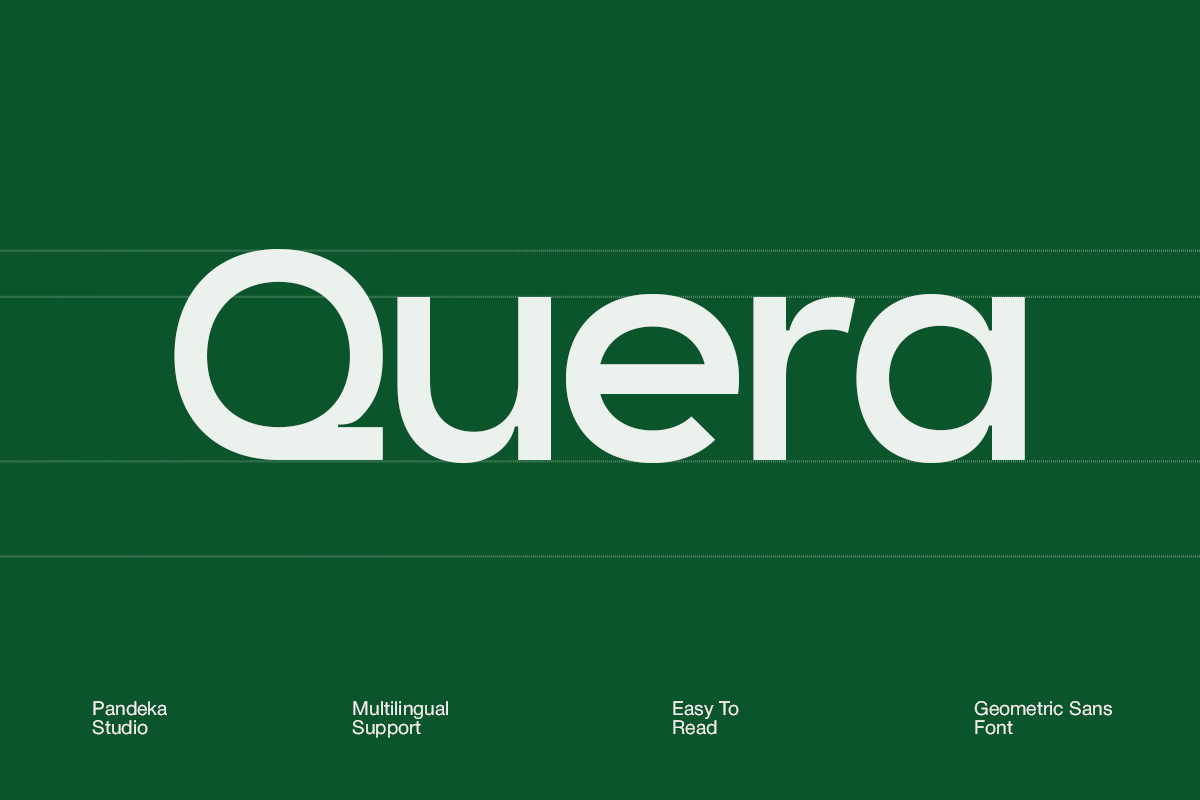 Quera - Minimal Font for Brochures