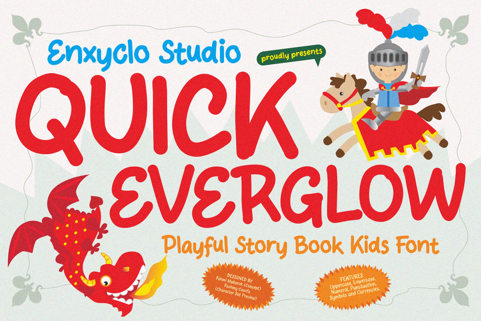 Quick Everglow - Story Book Kids Font