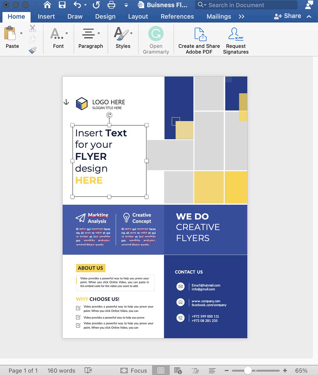 quick-template-design How to Make a Flyer in Word (Using a Quick Template) design tips  