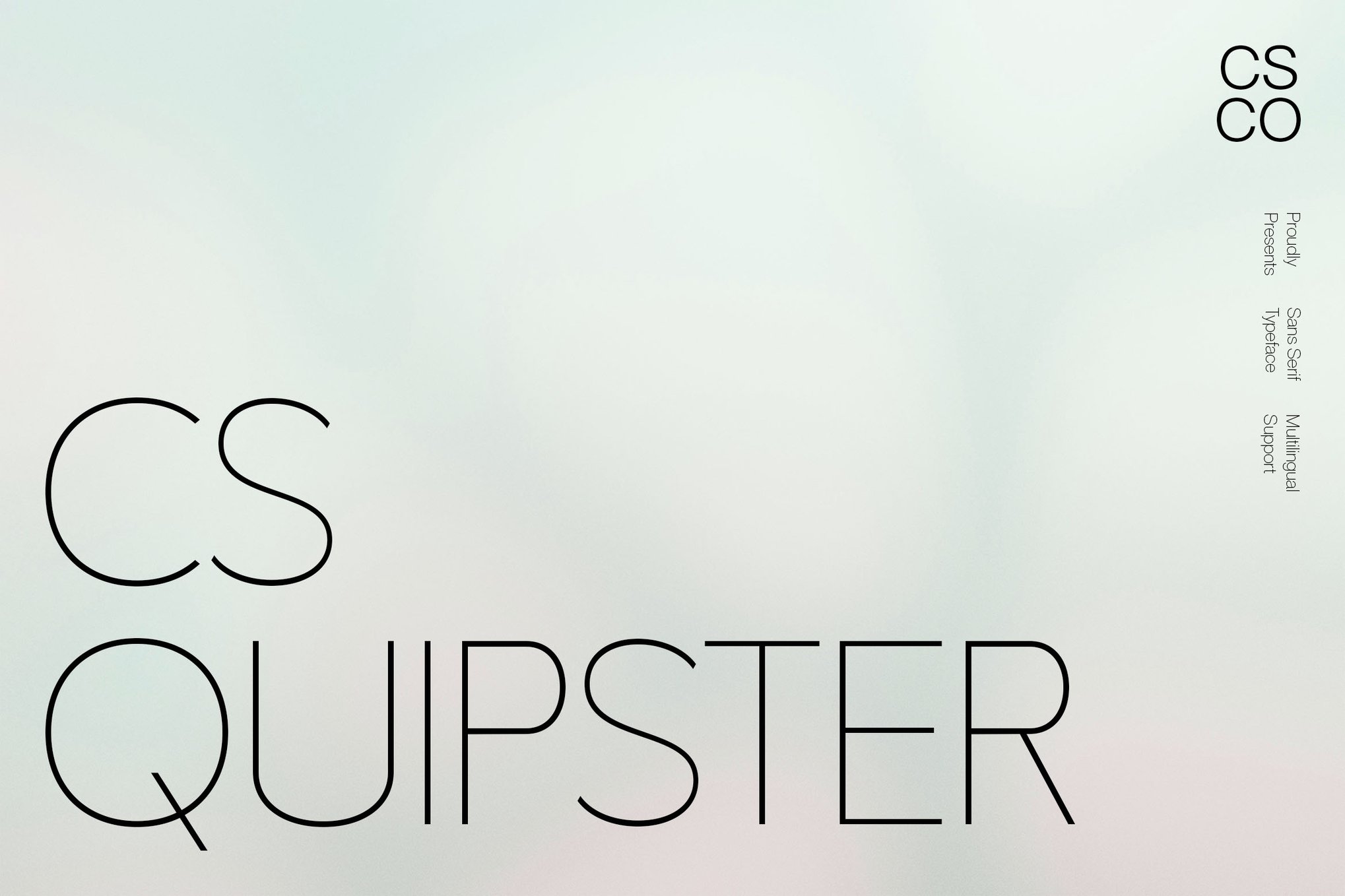 Quipster - Thin Geometric Font