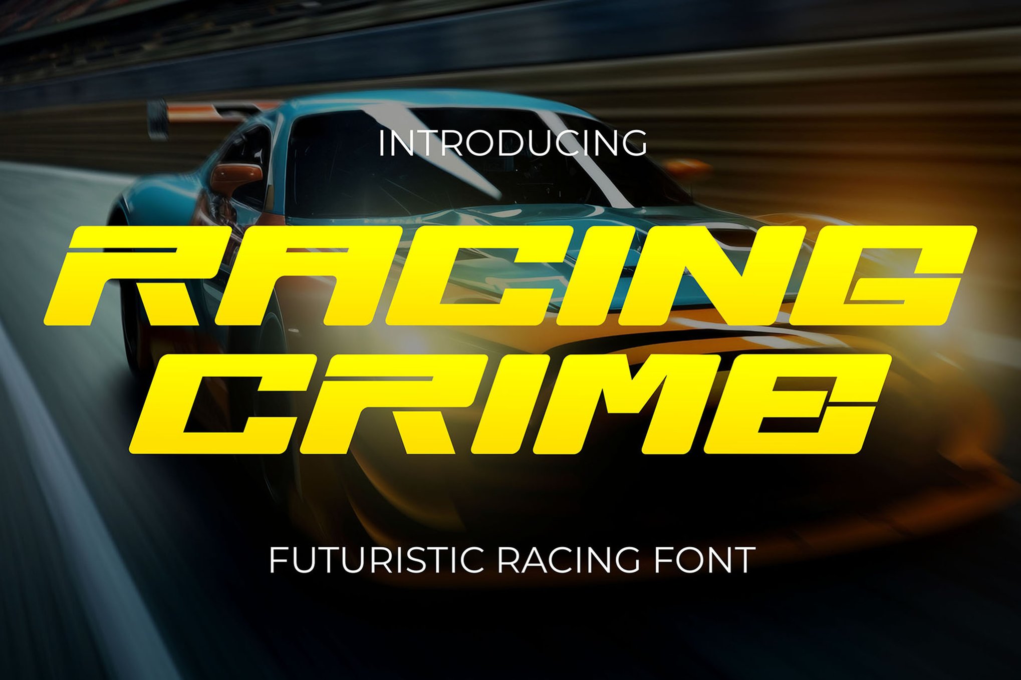Racing Crime - Futuristic Racing Font