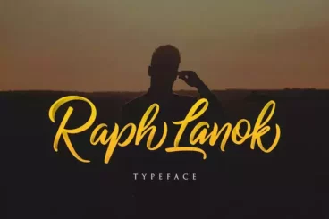 Second alternate image for Raph Lanok Typeface
