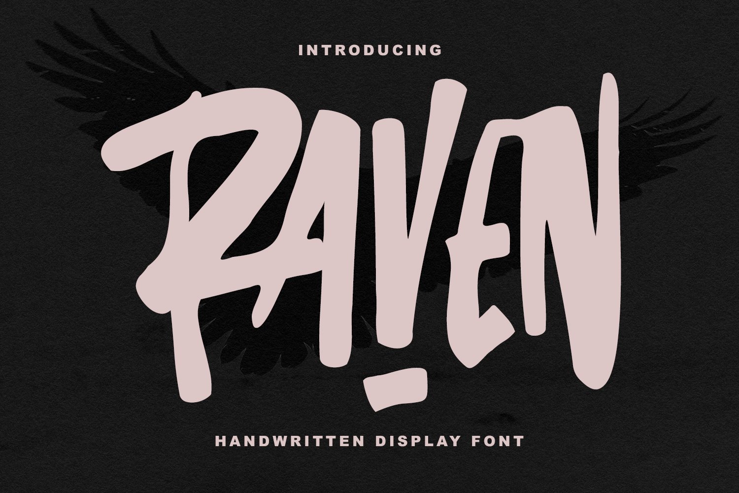 Raven - Handwritten Display Font