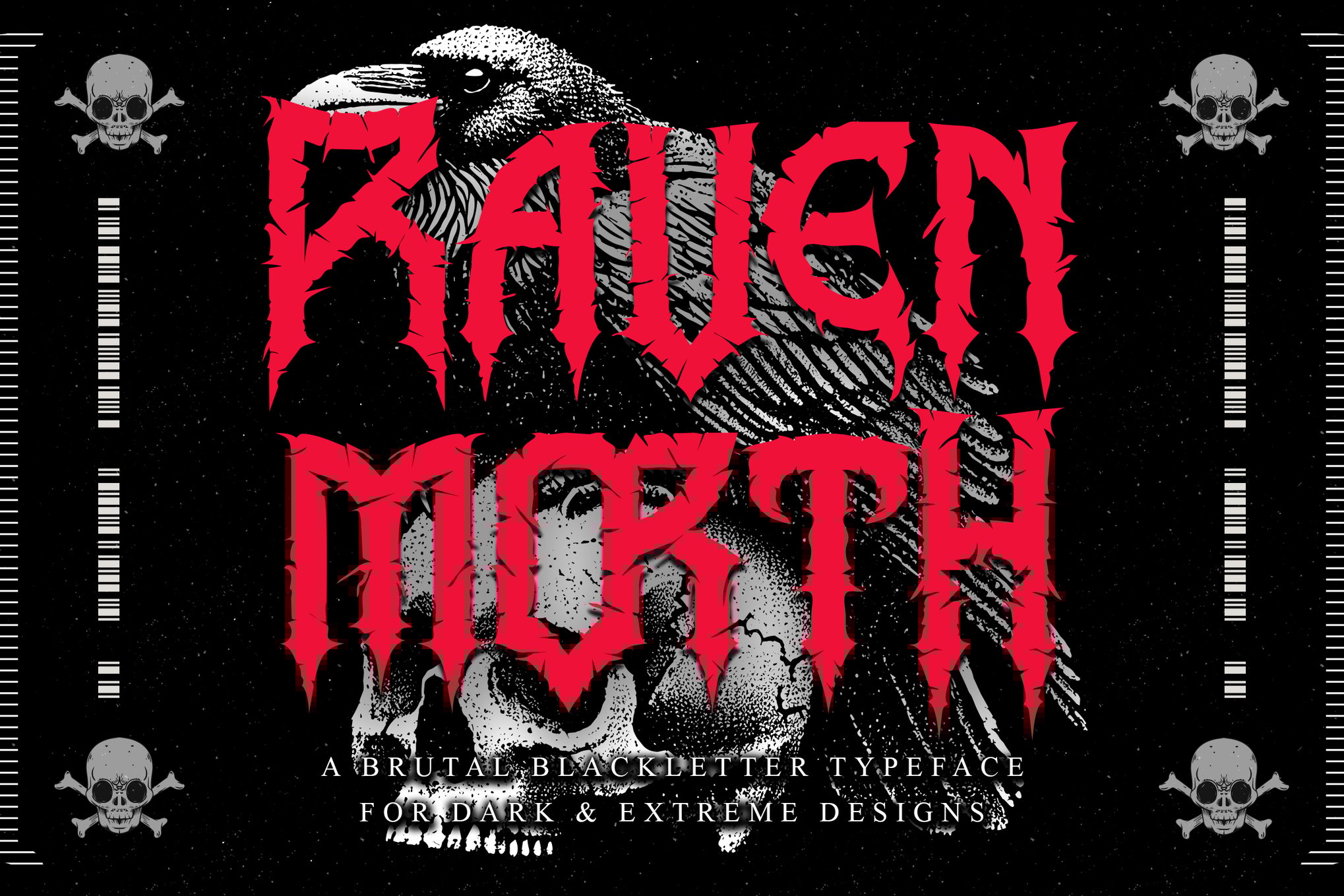 Ravenmorth - Black Metal Aggressive Font
