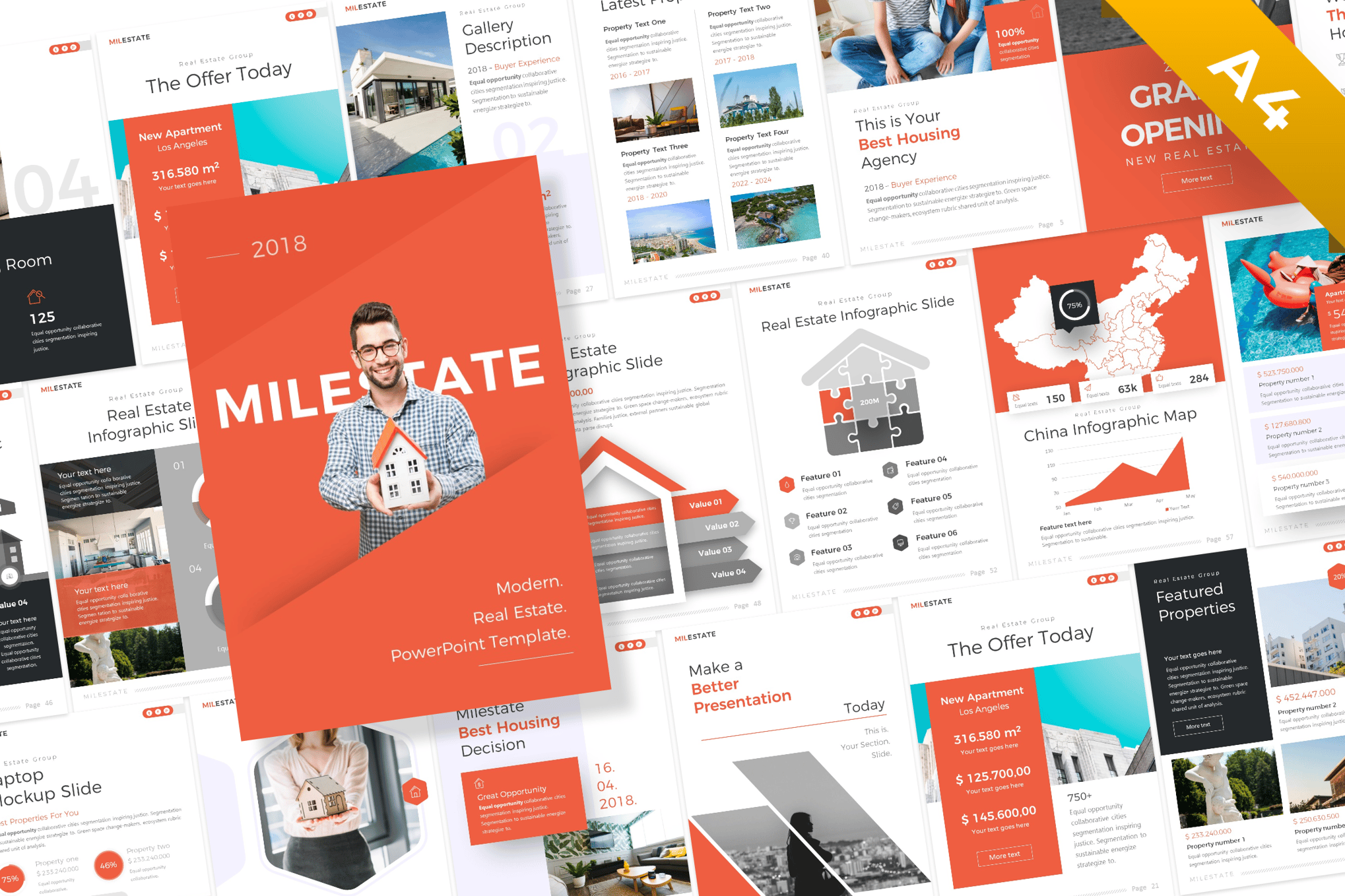 Real Estate PowerPoint Flyer Template