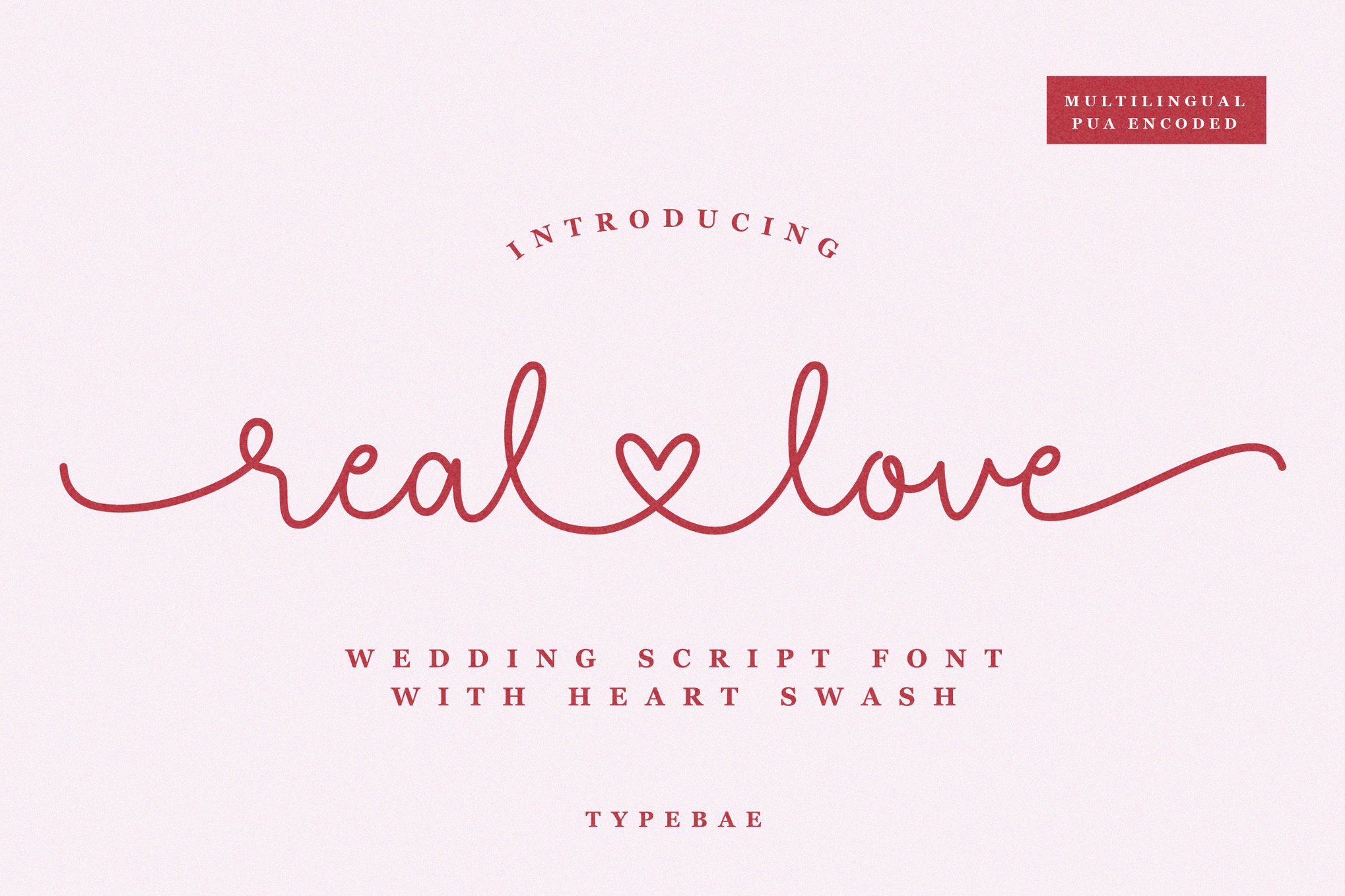 Real Love - Wedding Script Font