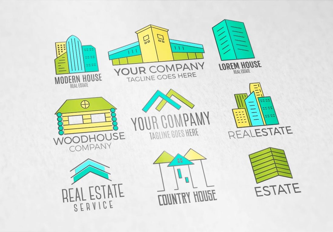 realestate 35+ Best Illustrator Logo Templates 2022 design tips 