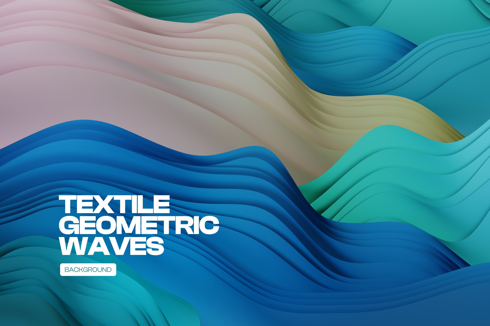 Realistic Textile Waves Background