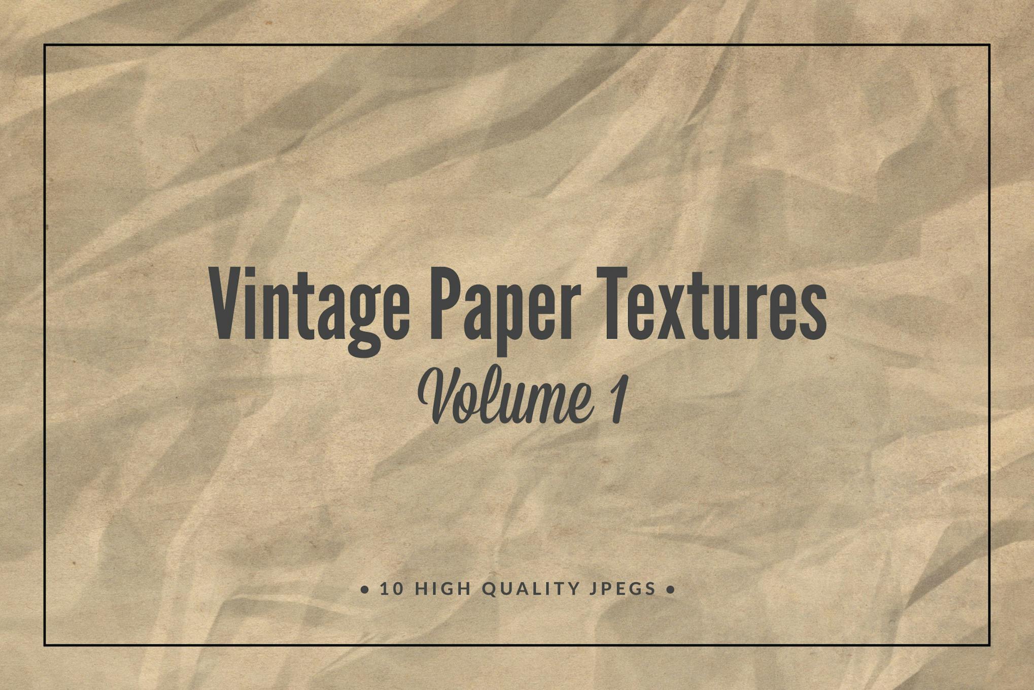 Realistic Vintage Paper Textures