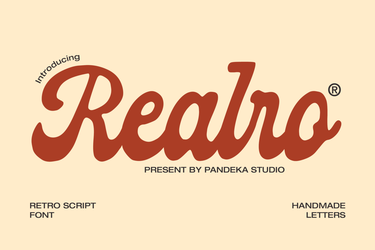 Realro - Handmade Retro Font