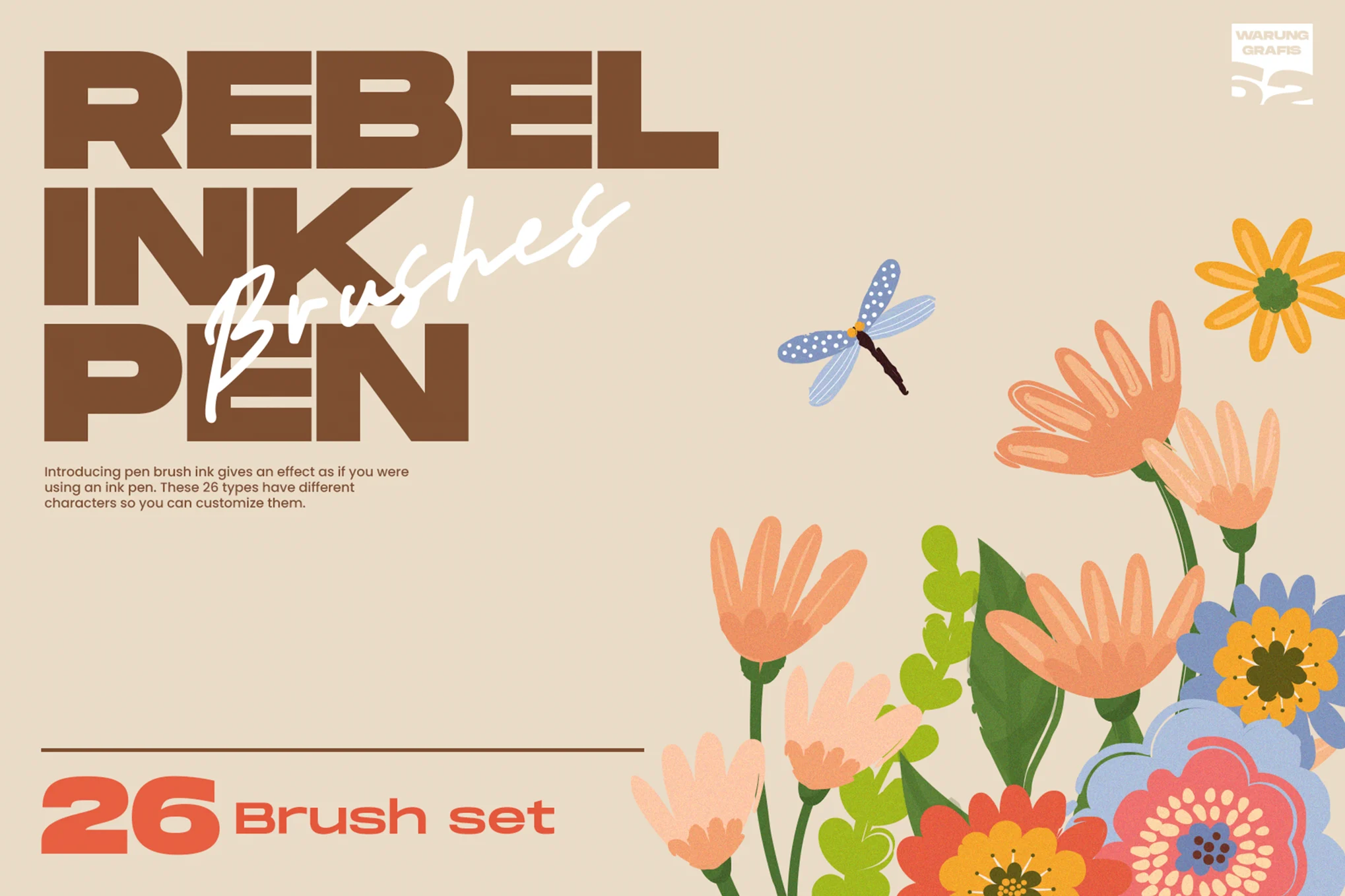 Rebel Ink - Pen Brushes for Illustrator