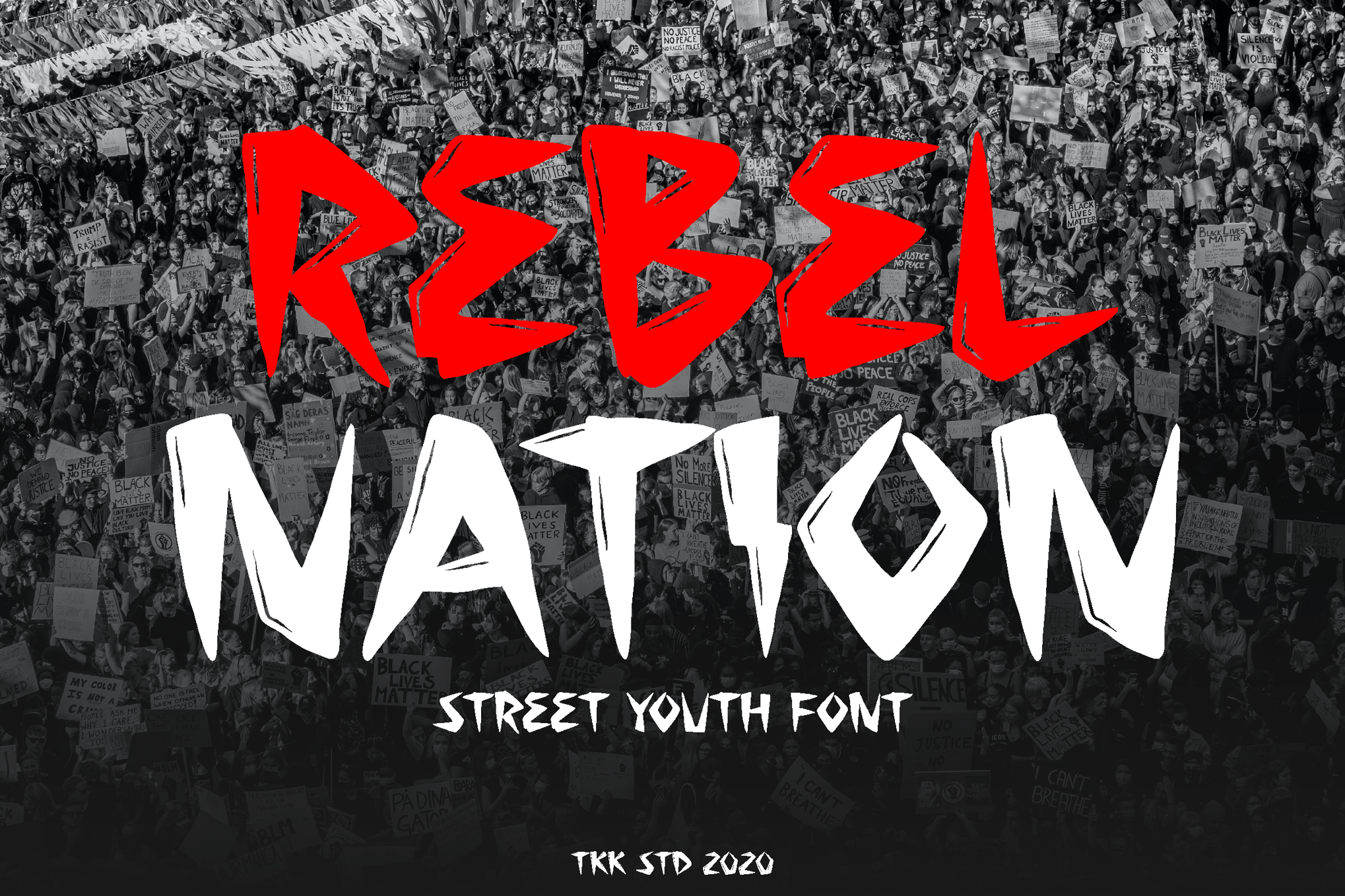 Rebel Nation - Graffiti T-Shirt Font