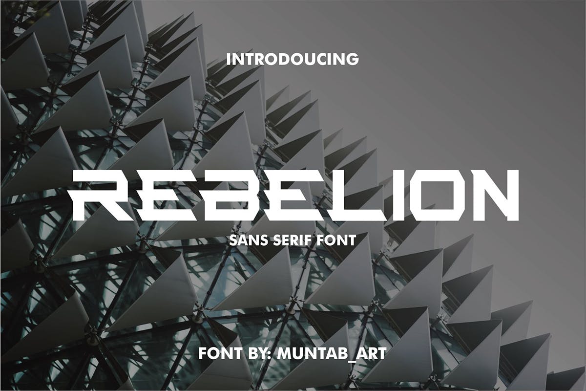 Rebelion - Modern Punk Font