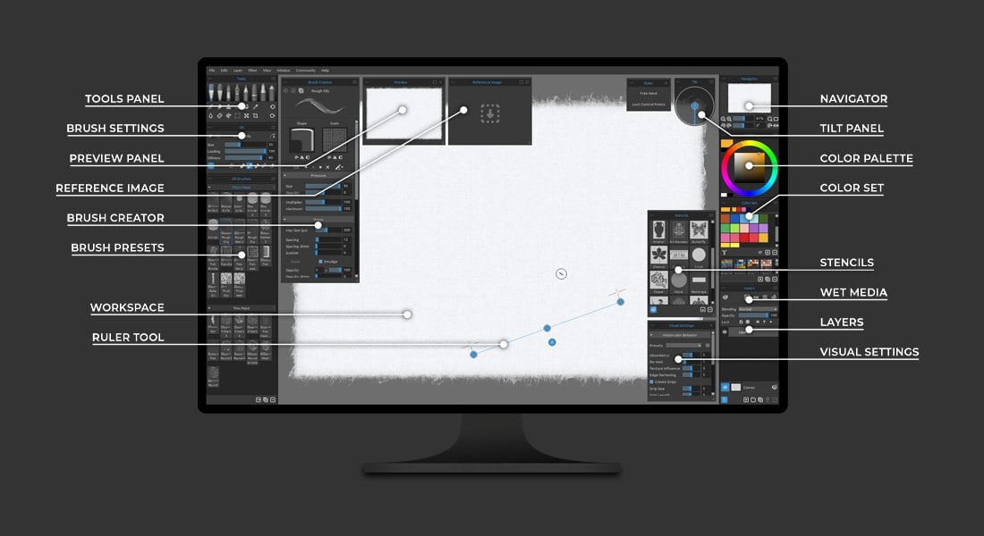rebelle-2 Best Drawing Software for Digital Artists (PC & Mac) design tips