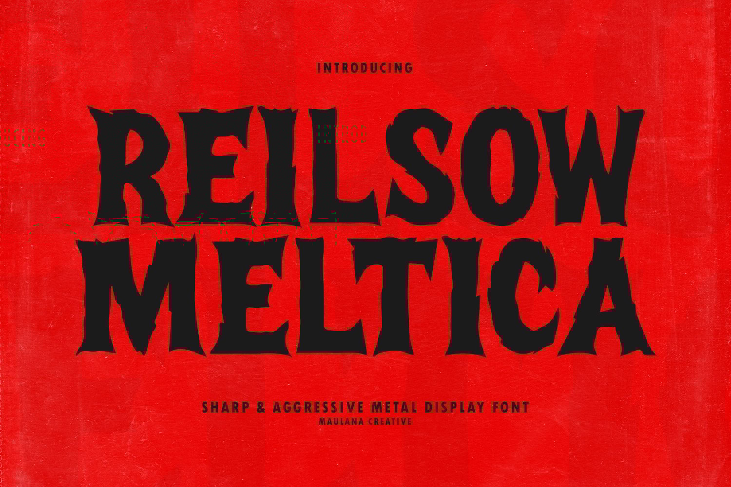 Reilsow Meltica - Sharp Aggressive Font