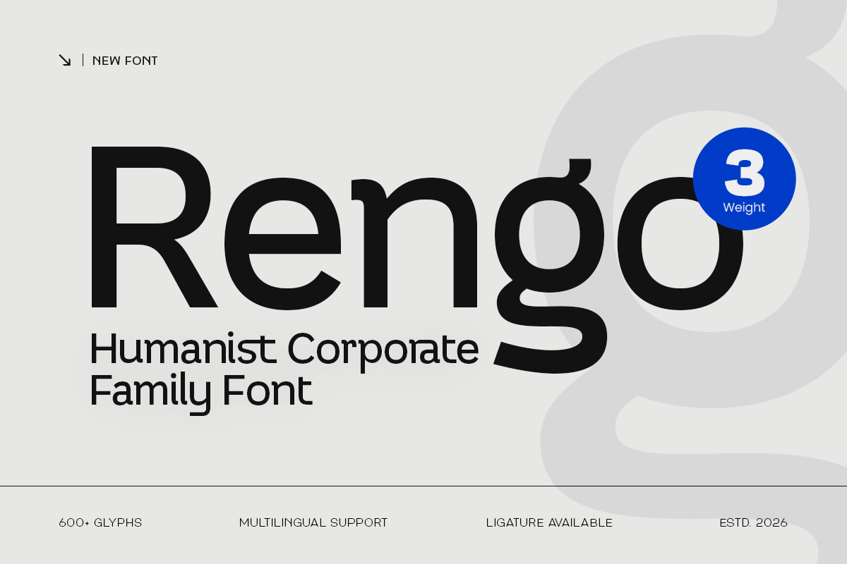 Rengo - Humanist Trustworthy Font