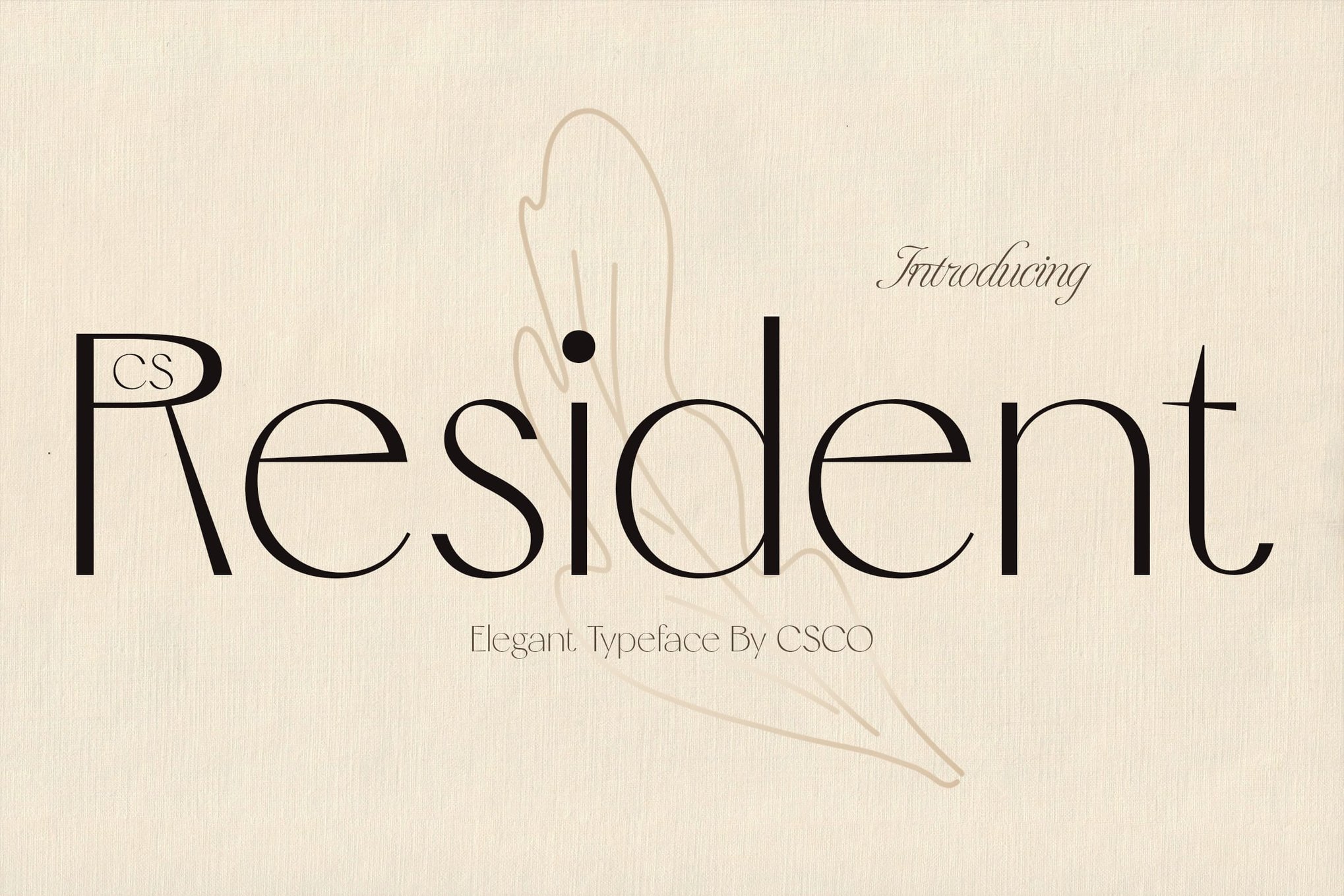 Resident - Elegant Thin Font