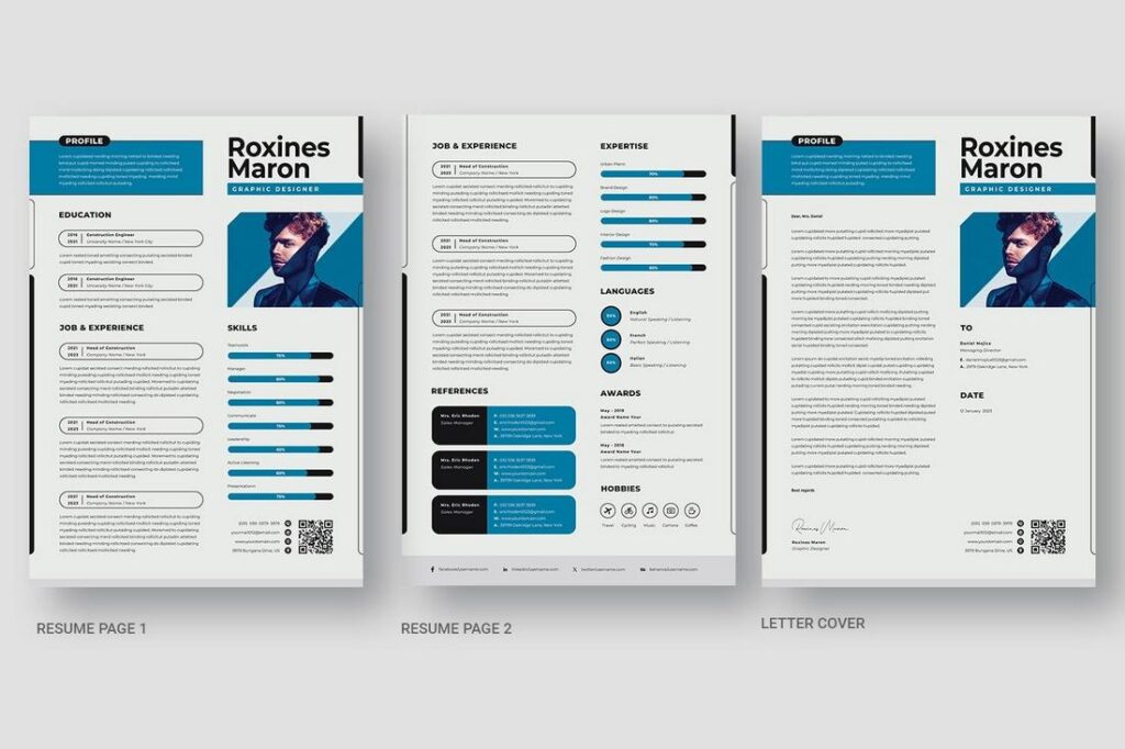 40 Stylish Resume Color Schemes - Resume Color Schemes Peacock Blue 1024x682 