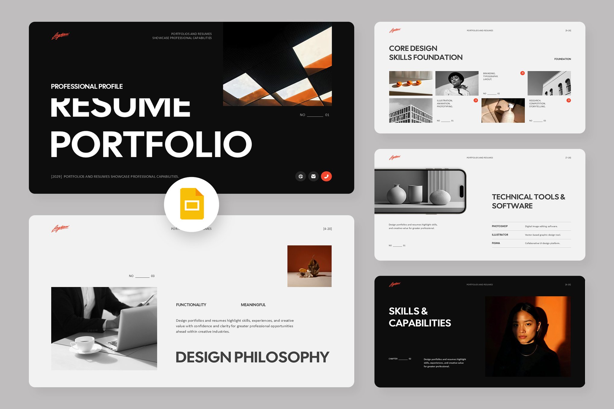 Resume Portfolio Google Slides Template