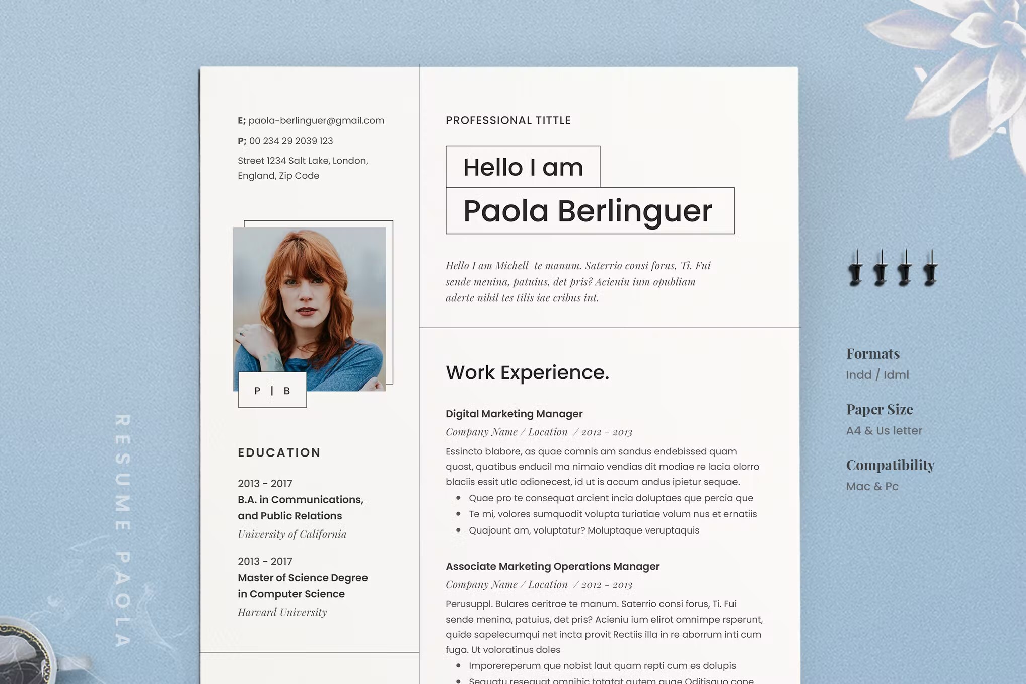 resume template